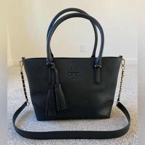 Tory Burch Thea Tote - Black - 55366 - Like New!
